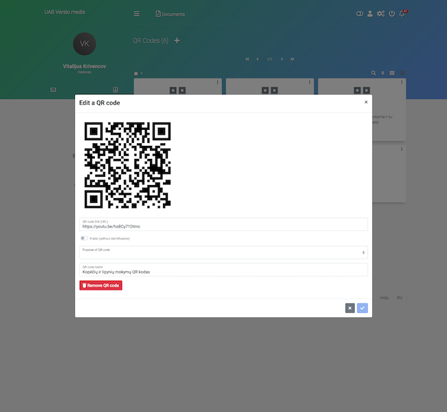 QR codes